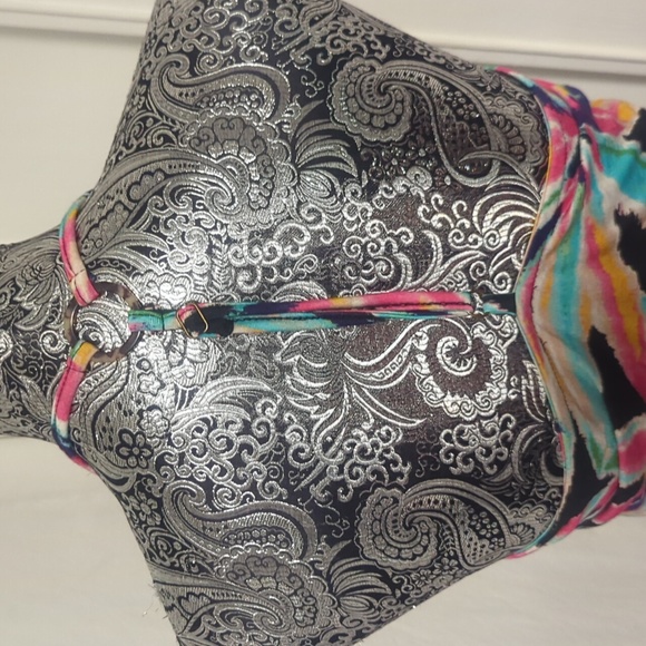 NWT Anthropologie abstract floral print dress - Picture 8 of 13